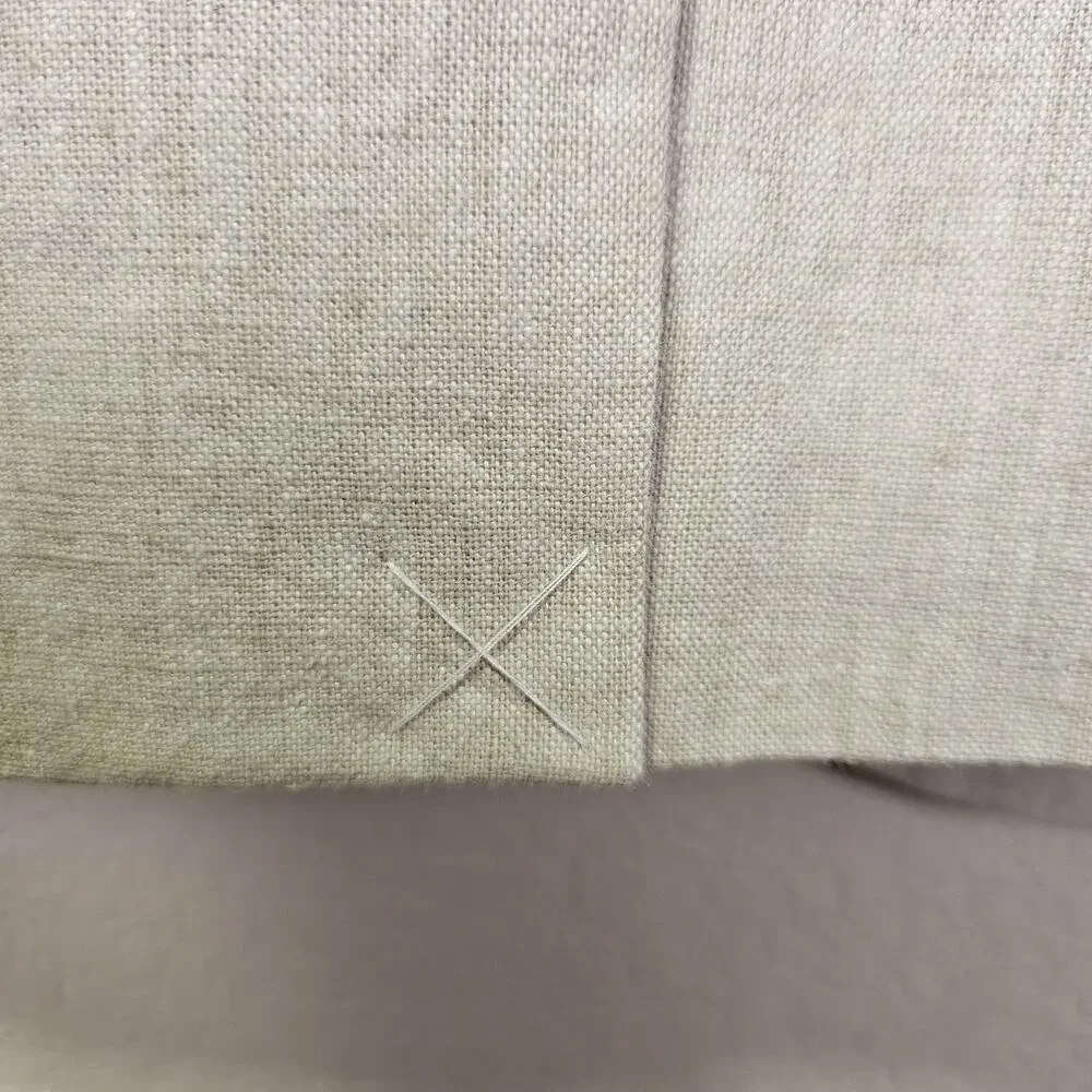 J.Crew Linen Cotton Holland Blazer Womens 4 Crosshatch Beige Career Jacket AL221 - Picture 8 of 16